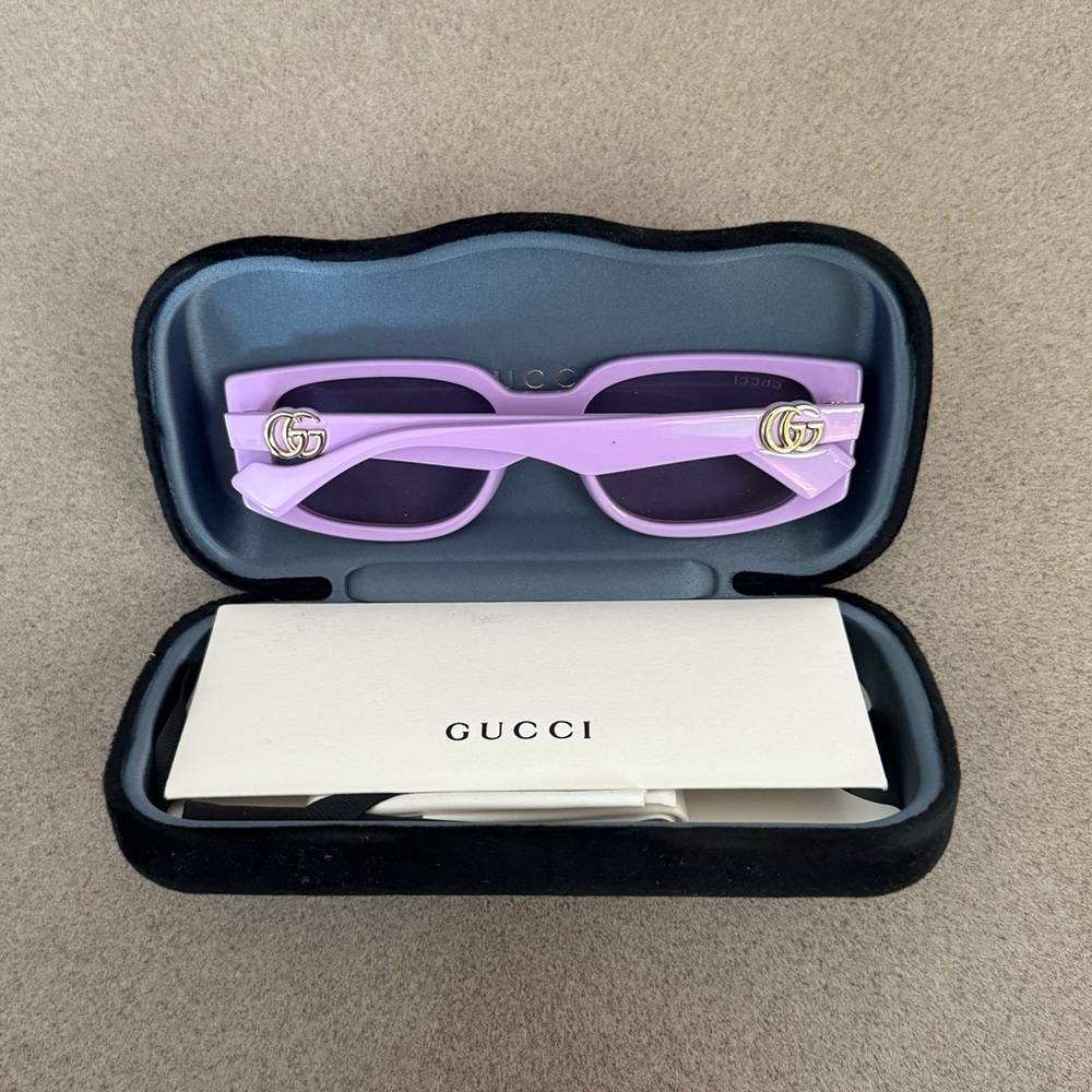 Gucci Purple Designer Glasses Modern Style - Picture 5 of 5